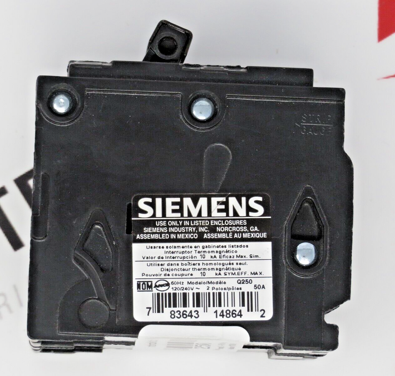 Siemens Q250 50 Amp 2-Pole Type QP Circuit Breaker