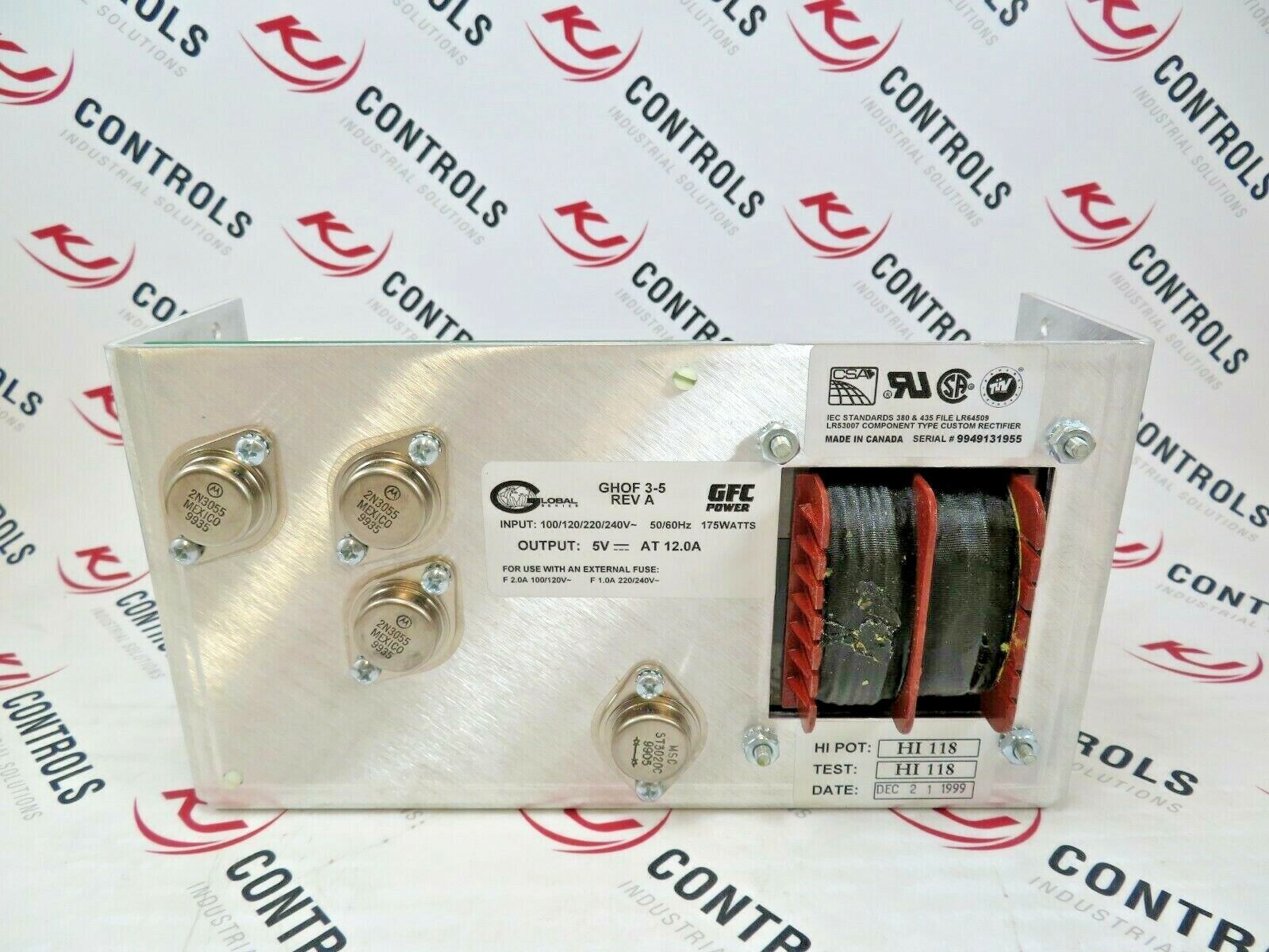 GFC Power GHOF3-5 Power Supply 5VDC 12A Output