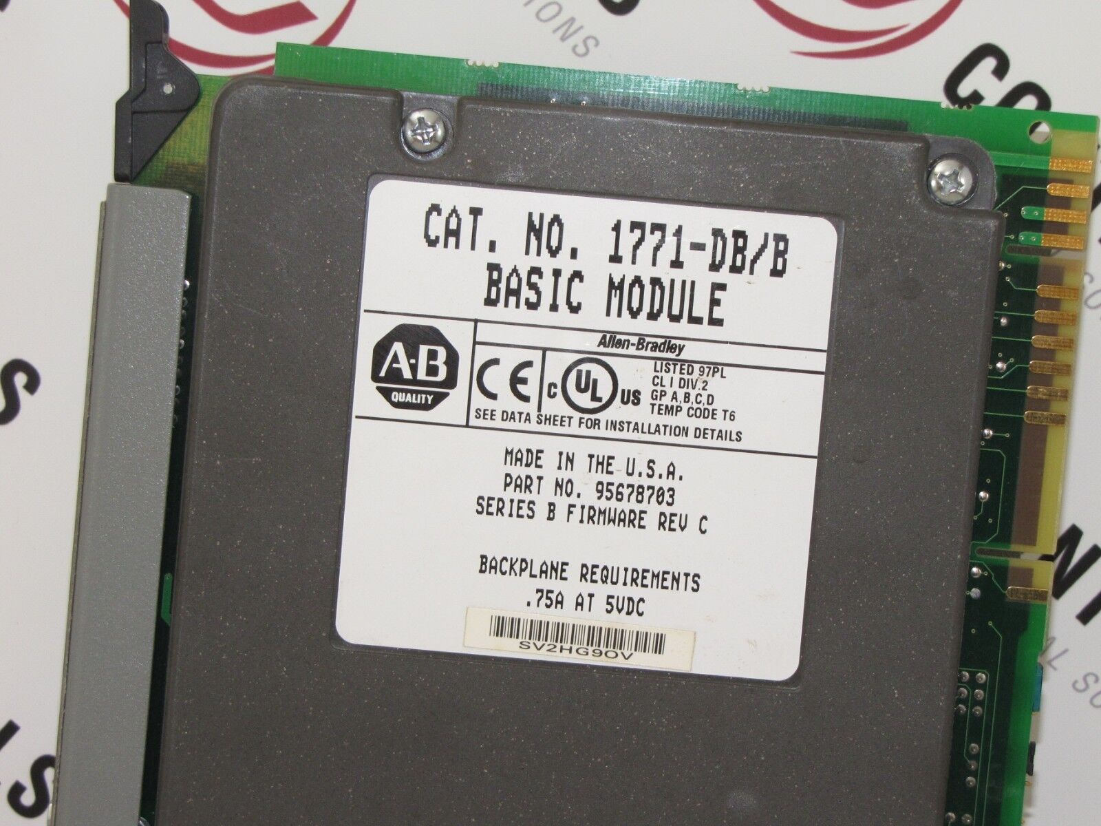 Allen-Bradley 1771-DB Basic Module DH485/PRT2/PRT1 Communication Port