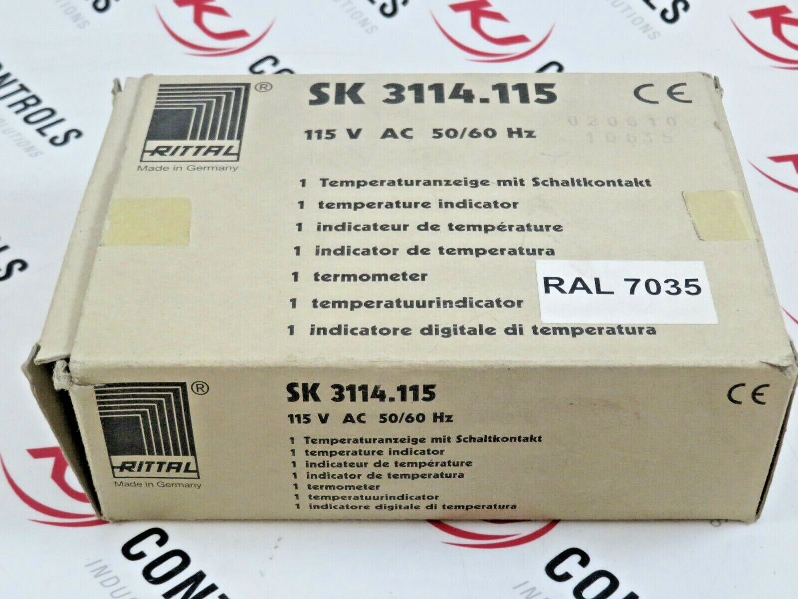 Rittal SK3114.115 Digital Temperature Indicator Controller 115VAC