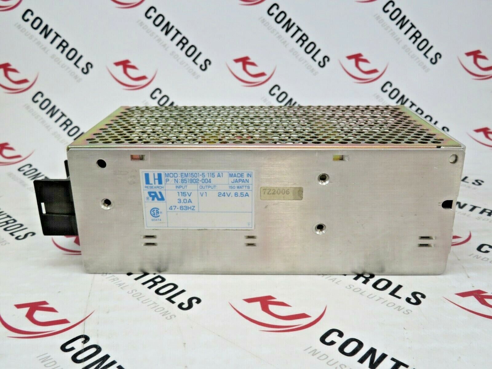 LH Research EM1501-5/115 A1 851902-004 Power Supply 24VDC 6.5A Output
