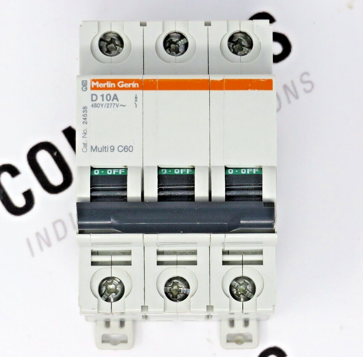 Merlin Gerin 24538 C60 Multi9 Circuit Breaker D 10A 3-Pole  480VAC