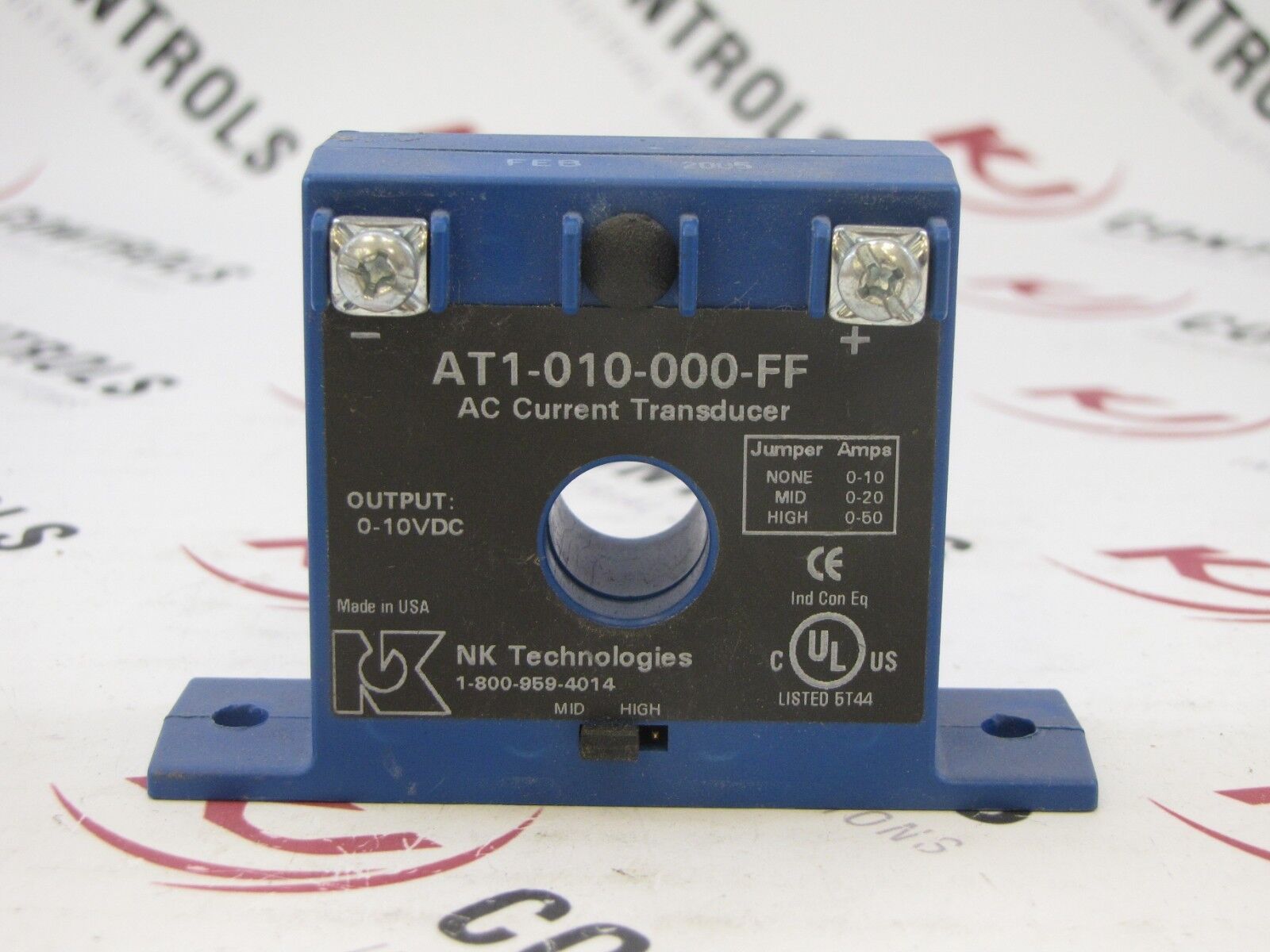 NK Technologies AT1-010-000-FF AC Current Transducer 0-10VDC