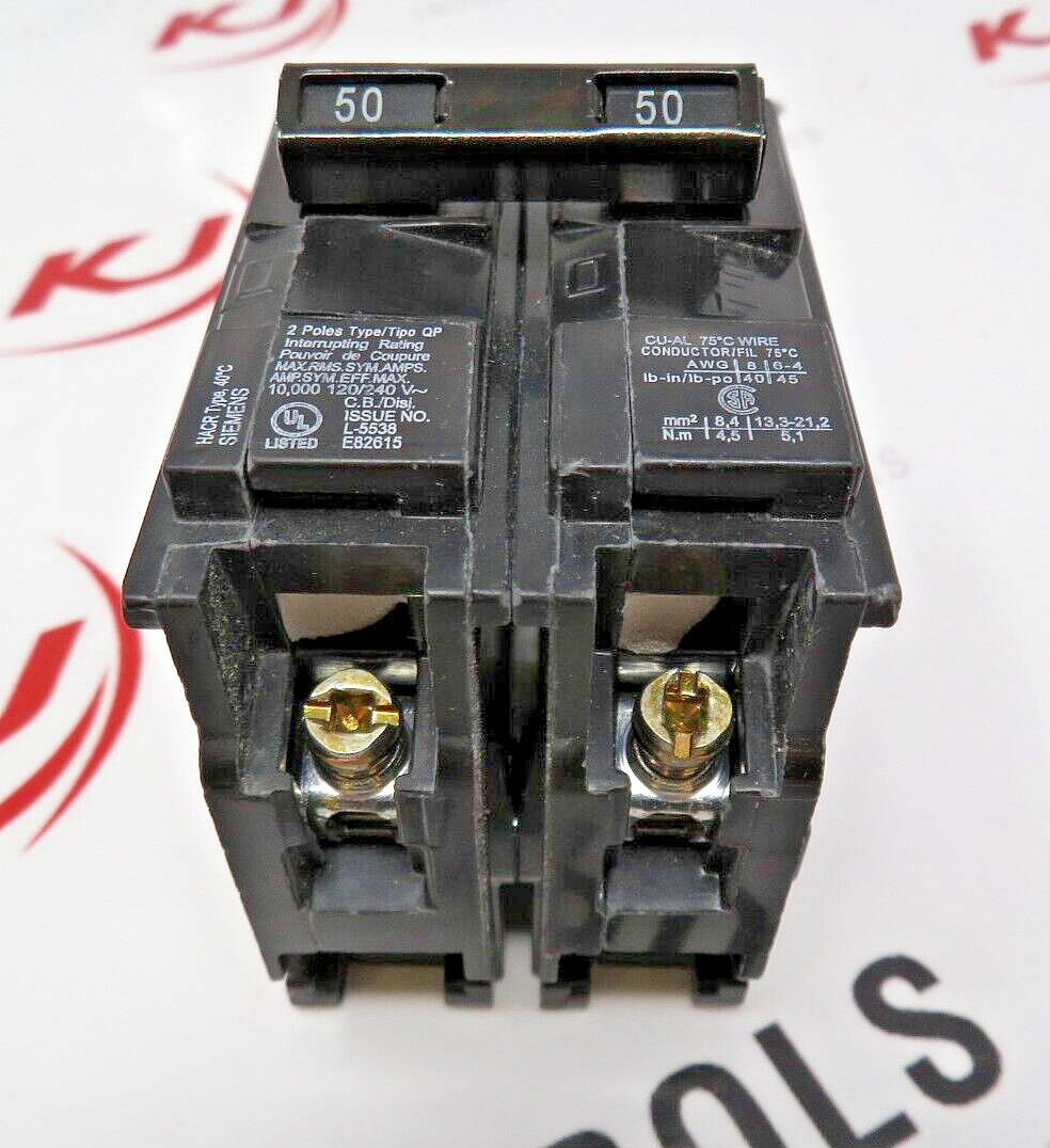 Siemens Q250 50 Amp 2-Pole Type QP Circuit Breaker