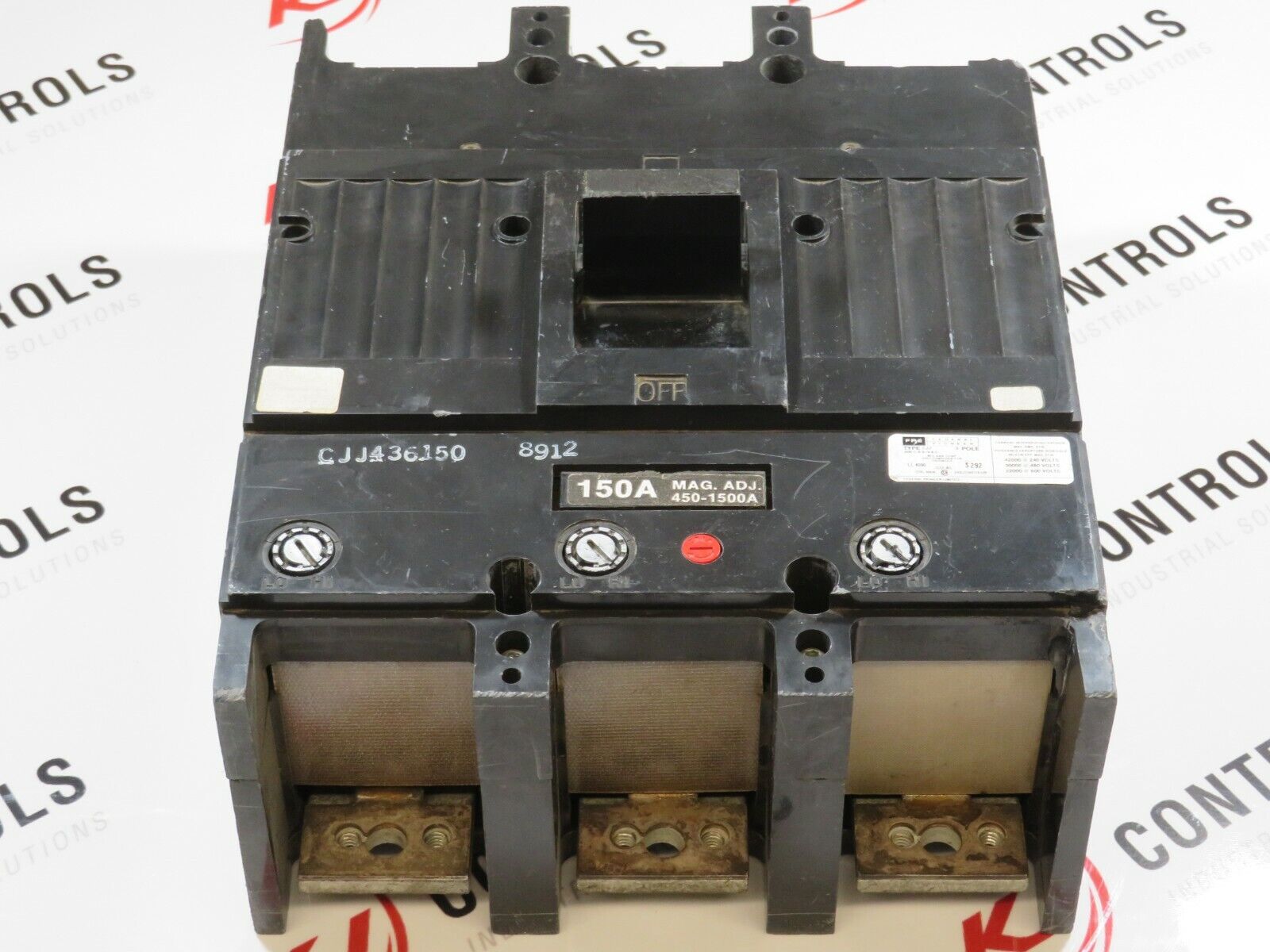 Federal Pioneer FPE CJJ436150 Circuit Breaker 150A 3-Pole 600VAC