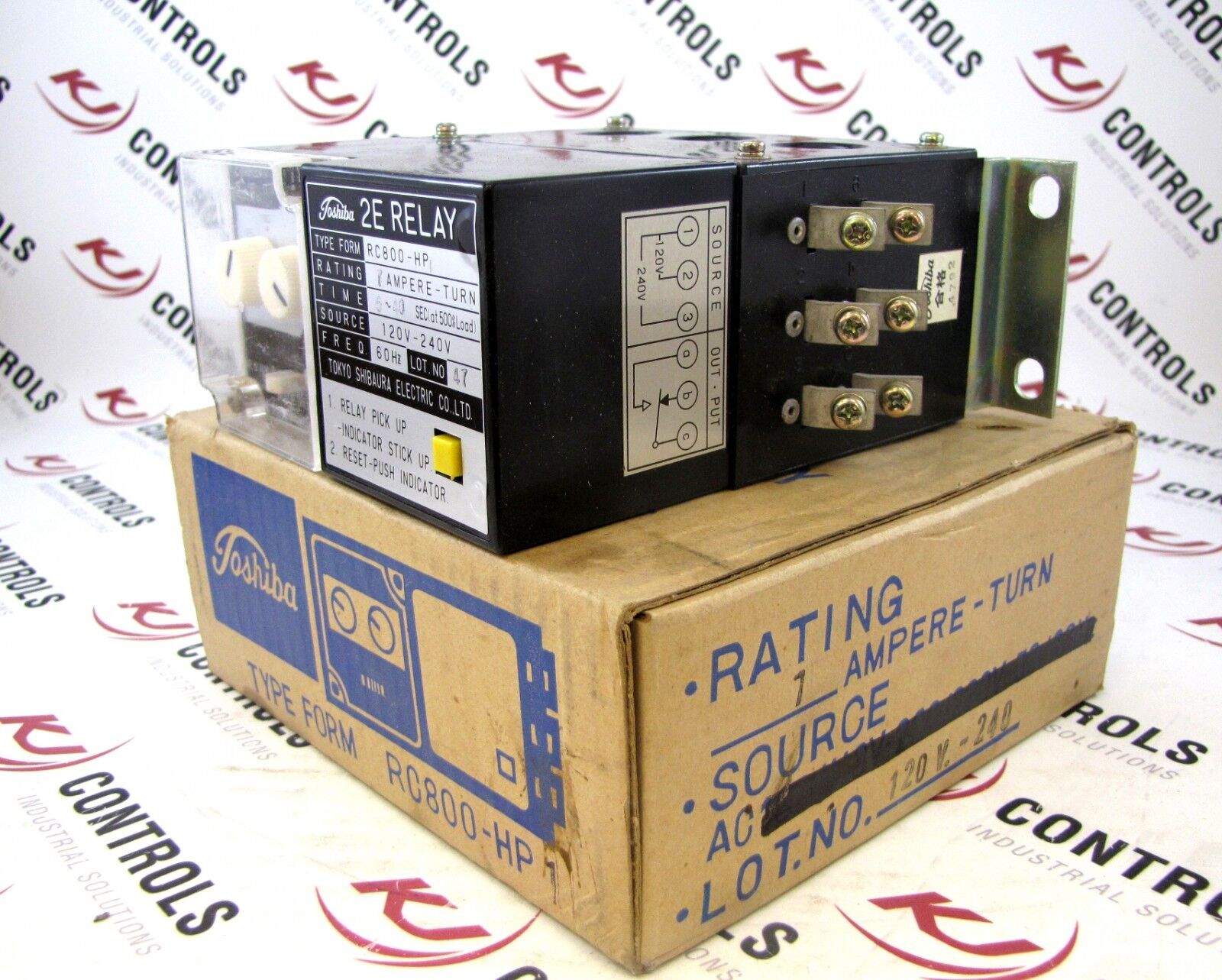 Toshiba RC800-HP1 Motor Protection Relay 7A 600VAC 50/60Hz 5-40SEC