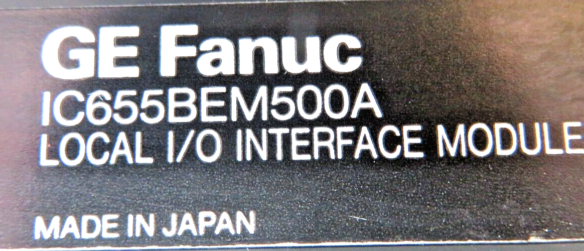 GE Fanuc IC655BEM500A Local I/O Interface Module