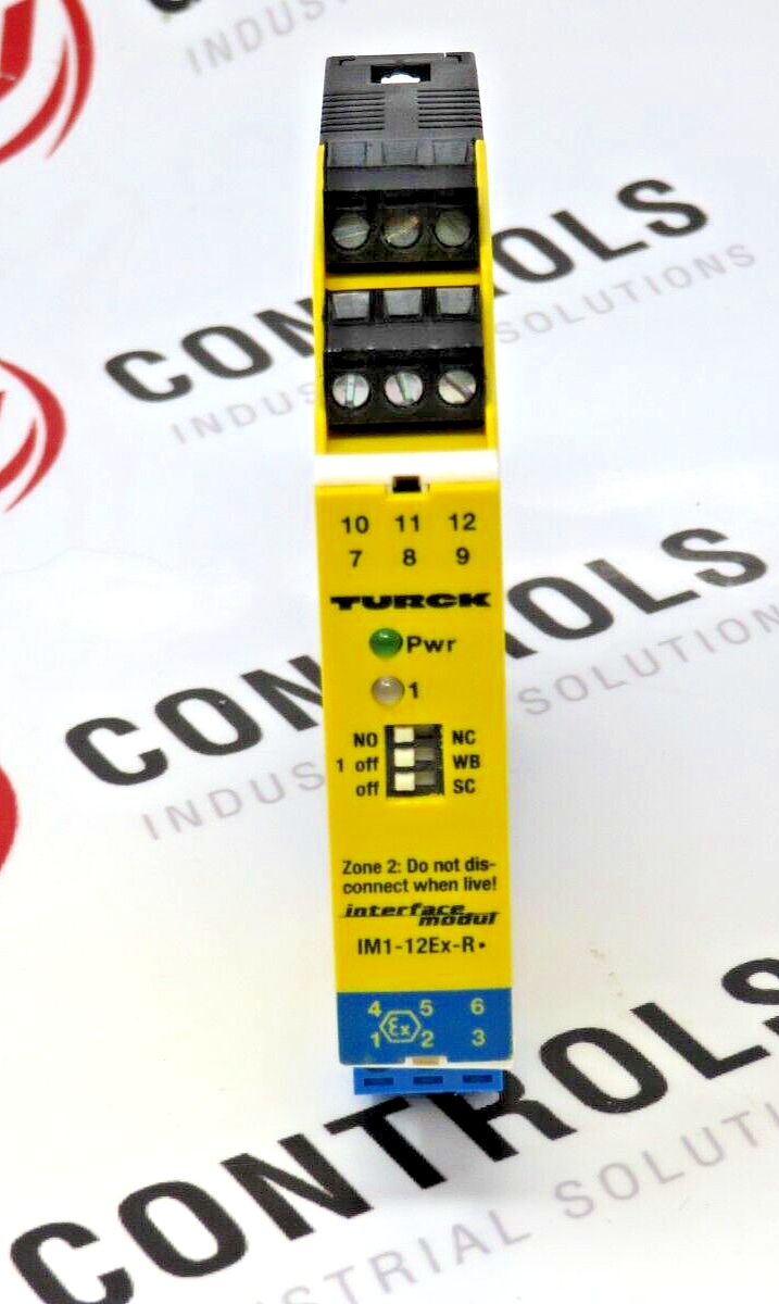 Turck IM1-12EX-R Isolating Switching Amplifier 1-Channel 2-Relay Outputs