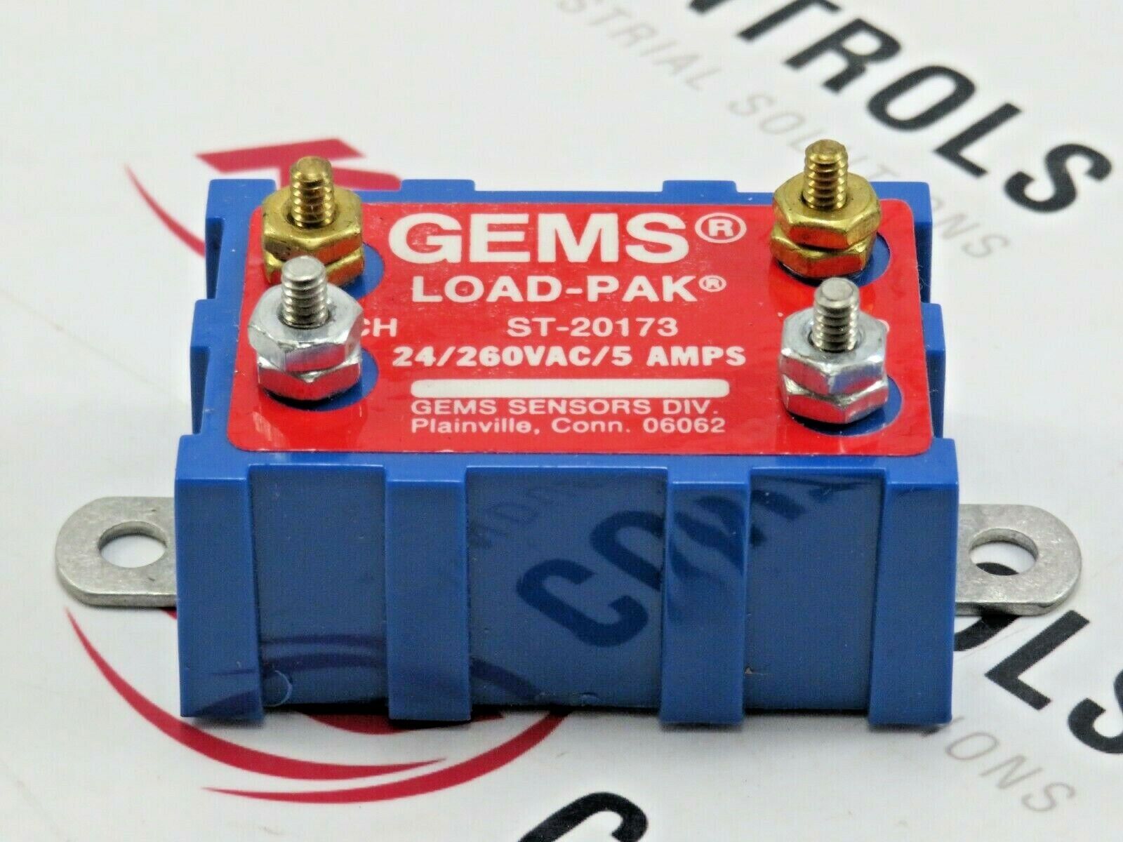 Gems Sensors ST-20173 Load-Pak Terminal Relay 24/260VAC 5A
