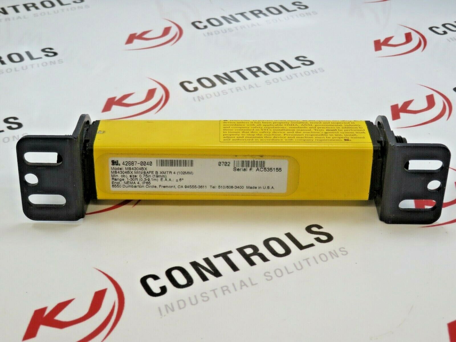 STI MS4304BX MiniSafe Light Transmitter Curtain 1-30FT