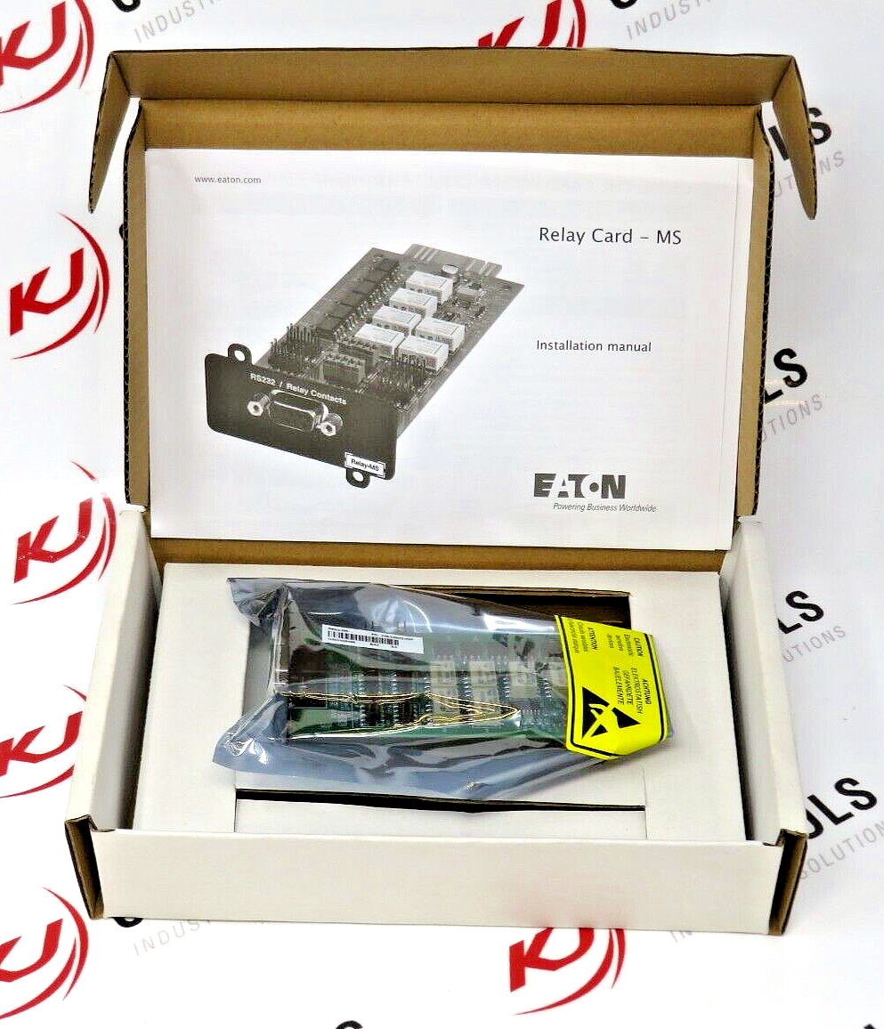 Eaton RELAY-MS Interface Card with DB9 RS-232 Communicates UPS Info to PLC / PC