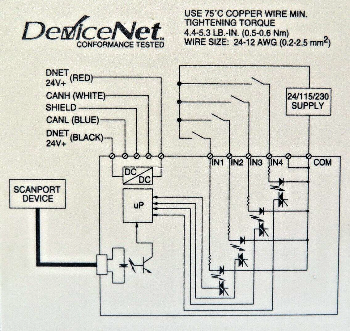 Allen-Bradley 2100-GK61 DeviceNet to SCANport Communication Module