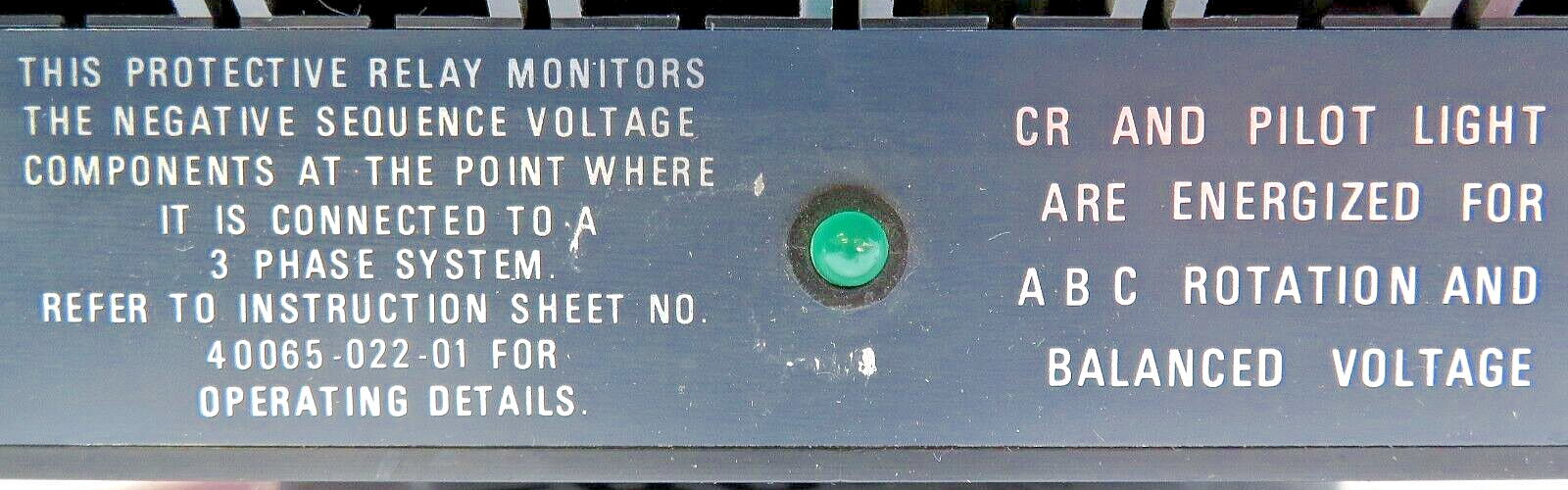 Allen-Bradley 813S-VOC Line Voltage Monitor Relay