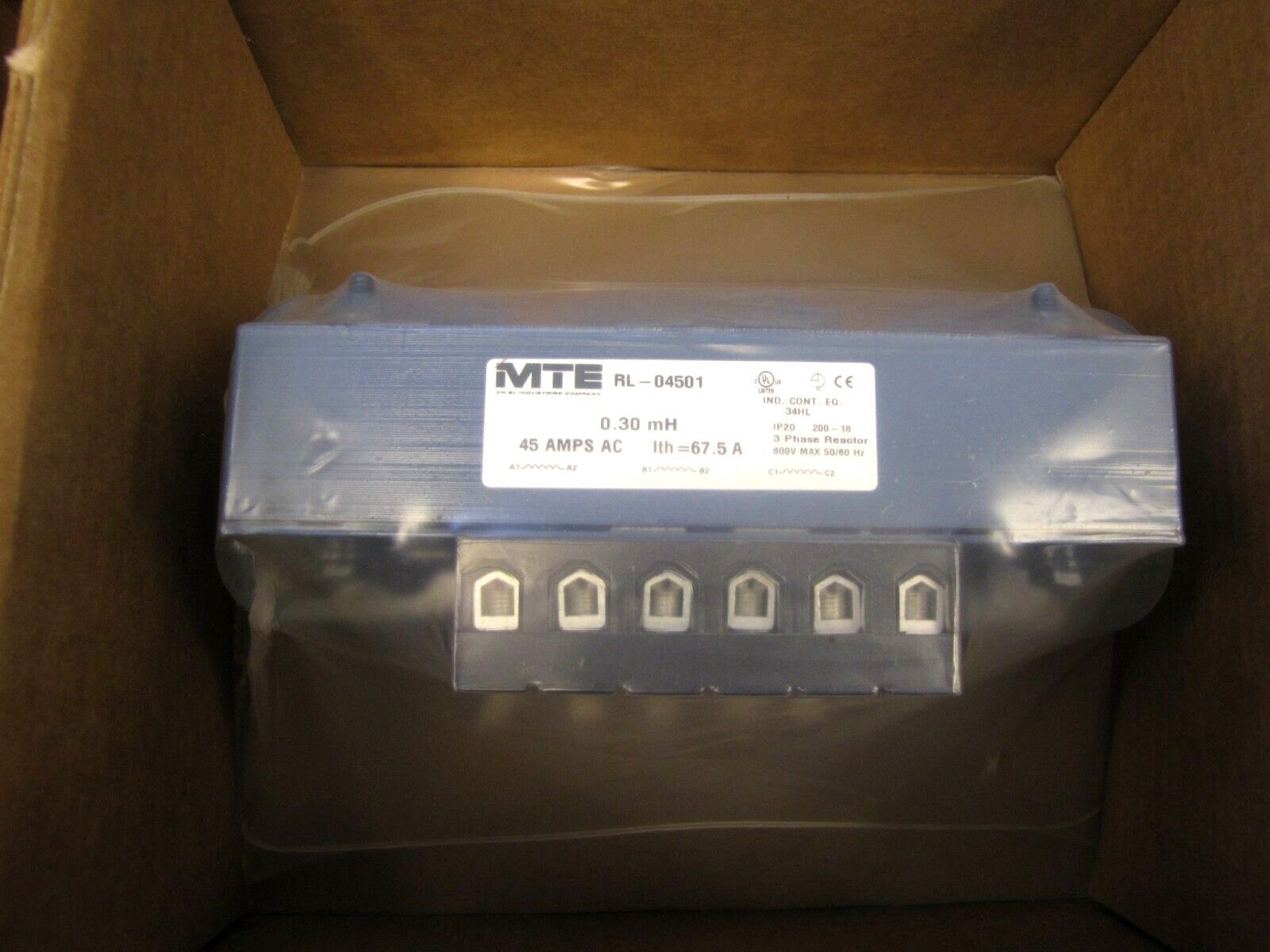 MTE  RL-04501  3 Phase Reactor