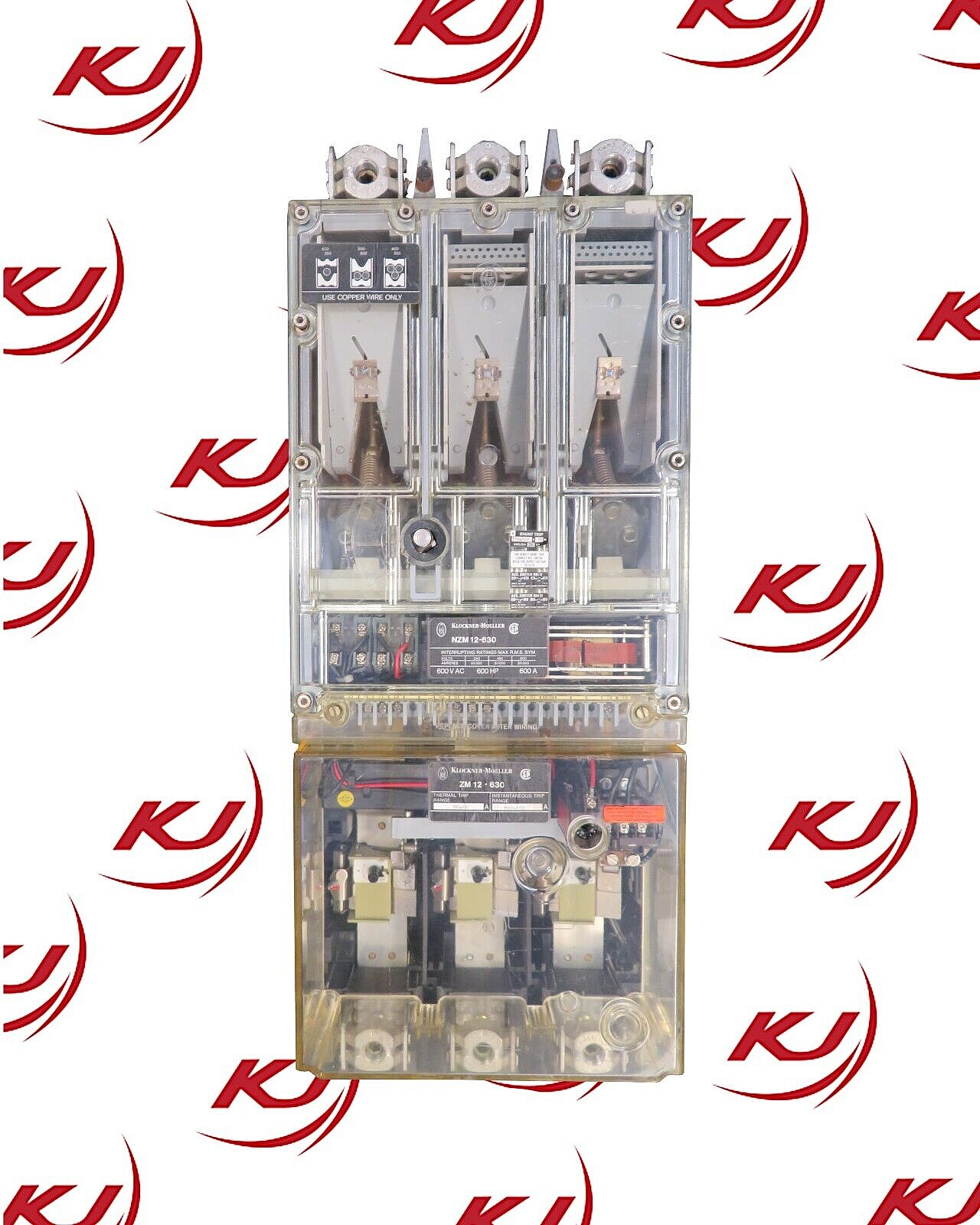 Klockner-Moeller NZM 12-630 600A Circuit Breaker / ZM 12-630 Thermal Trip