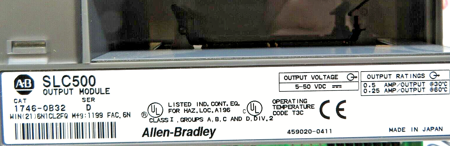 Allen-Bradley 1746-OB32 SLC 500 32-Point Digital Output Module Series D