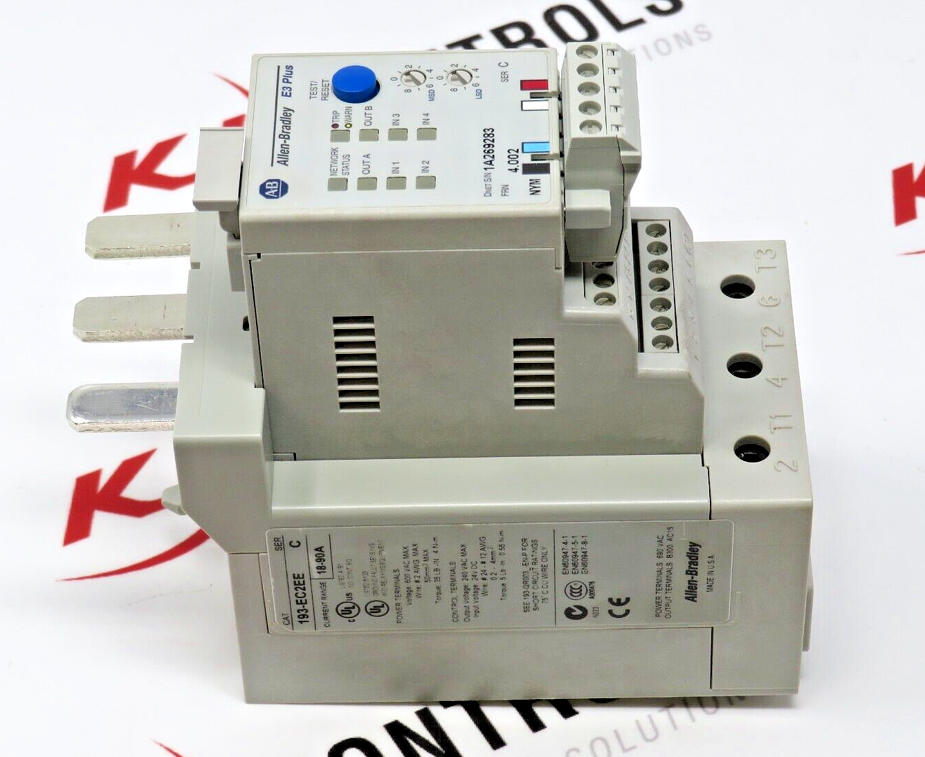 Allen-Bradley 193-EC2EE E3 Plus Solid State Overload Relay 18-90A
