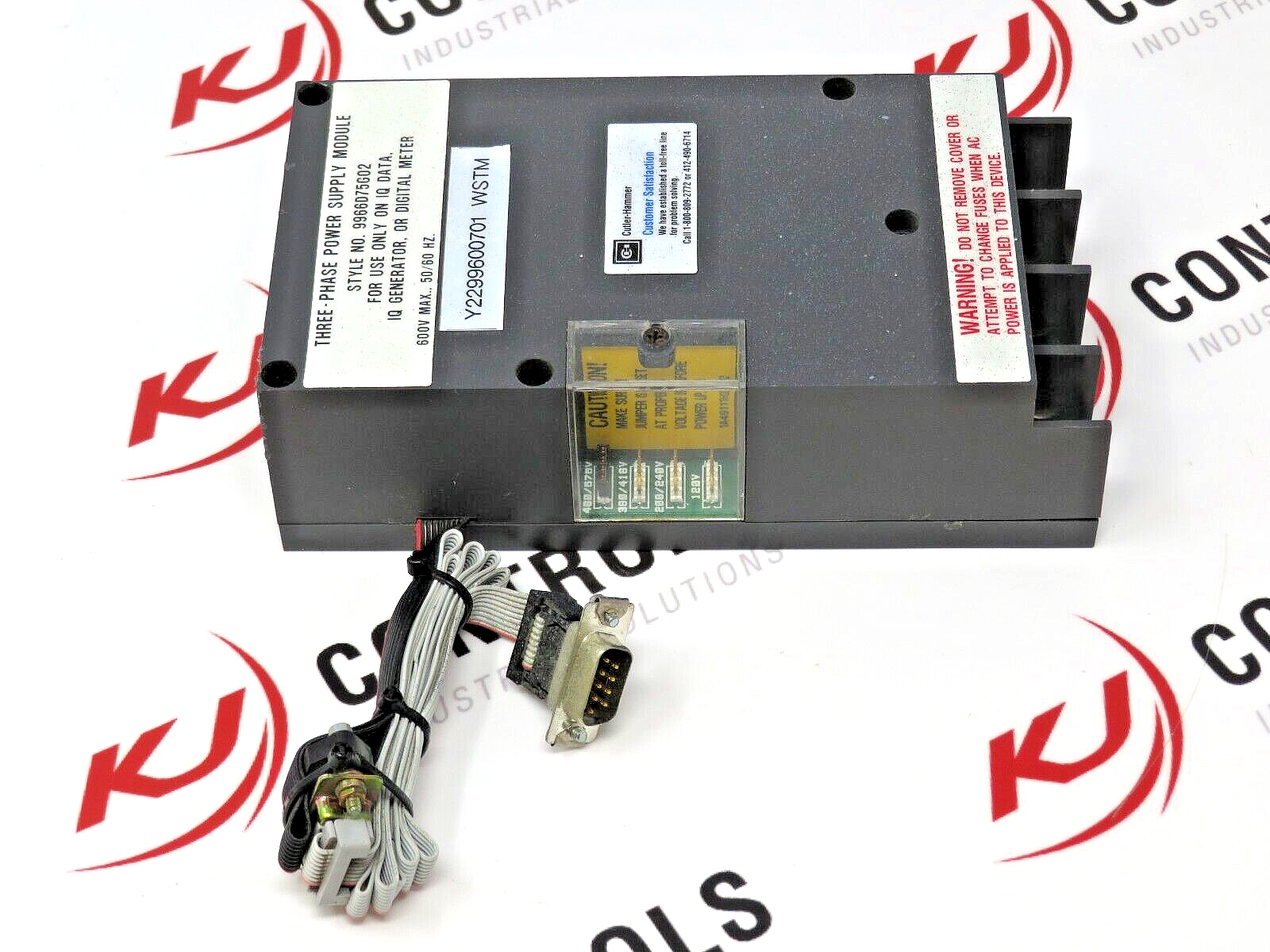 Eaton Cutler-Hammer 9966D75G02 Three-Phase Power Supply Module 600V Max 50/60 HZ