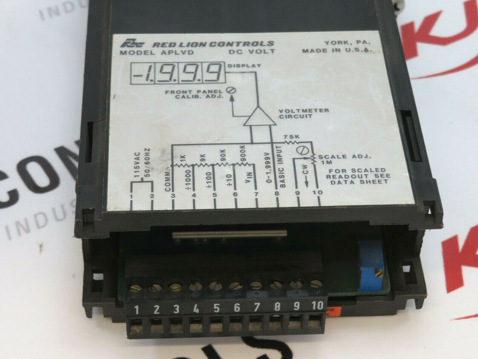 Red Lion APLVD400 Digital Panel Meter 115VAC 50/60Hz