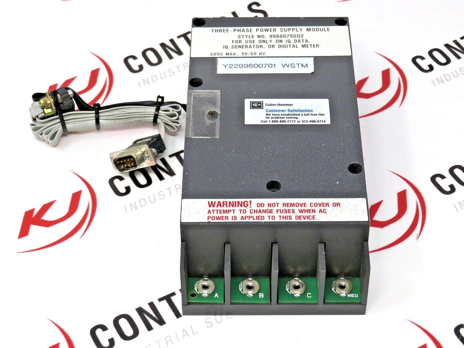 Eaton Cutler-Hammer 9966D75G02 Three-Phase Power Supply Module 600V Max 50/60 HZ