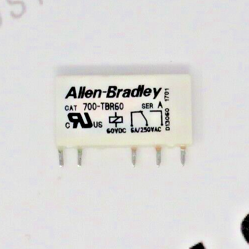 Allen-Bradley 700-TBR60 5-Pin Relay Terminal Block Style 60VDC 6 A 250VAC SER A