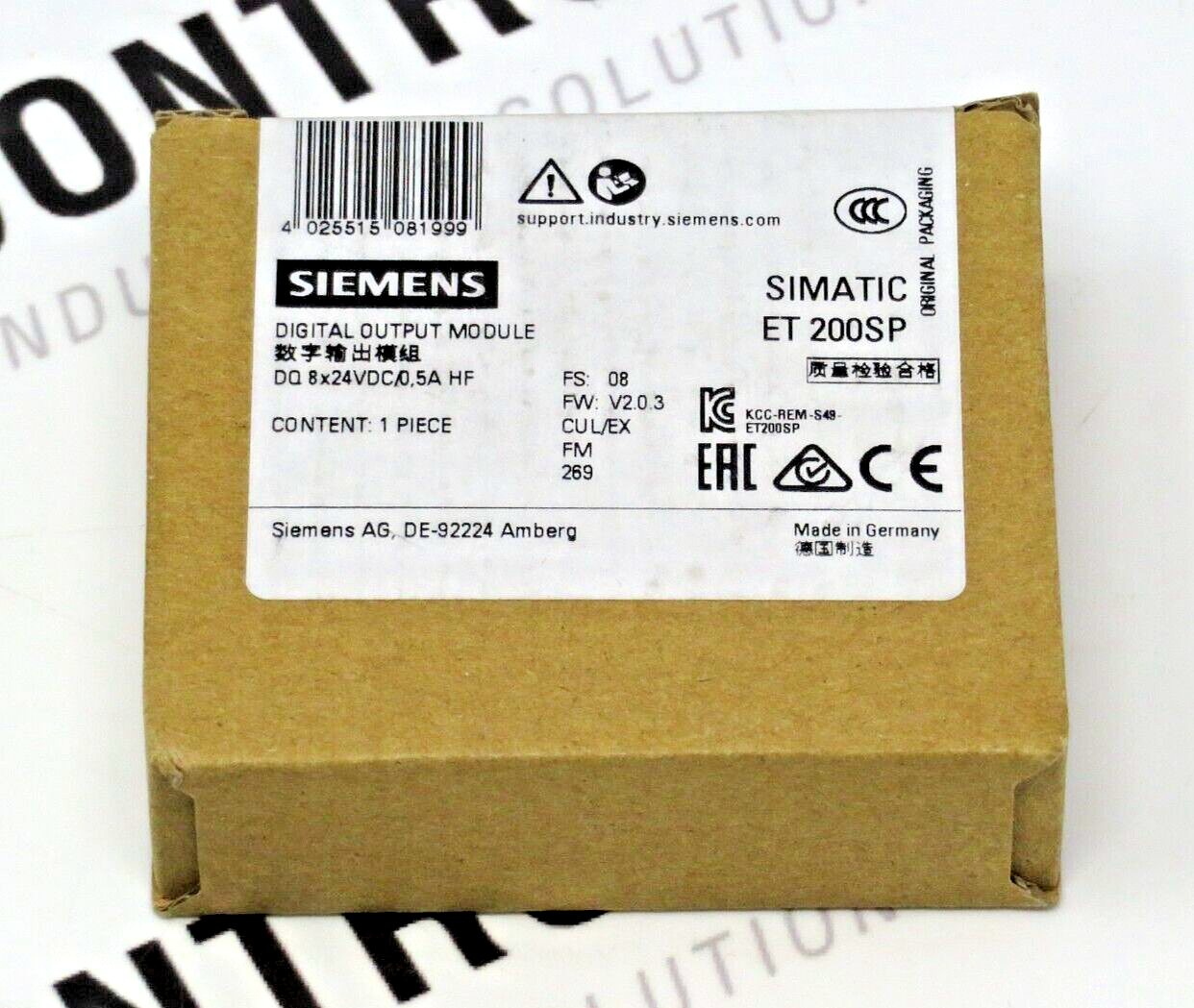 Siemens 6ES7132-6BF00-0CA0 SIMATIC ET 200SP Digital Output Module