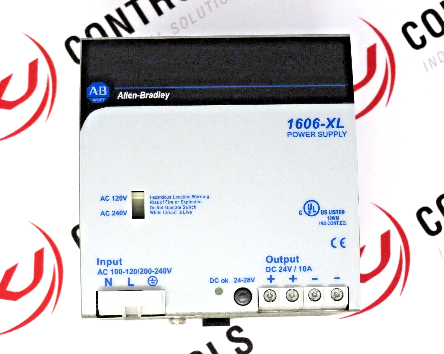 Allen-Bradley 1606-XL240E Power Supply Module DIN Mount 24-28 VDC Output 10A