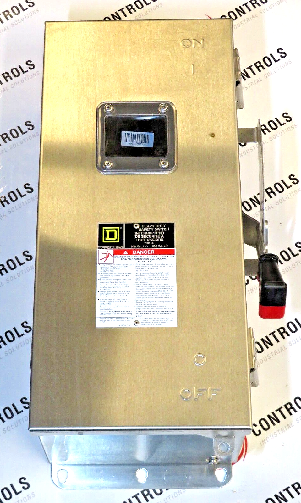 Schneider Electric Square D CHU363DS Heavy-Duty Safety Switch 100A 600VAC