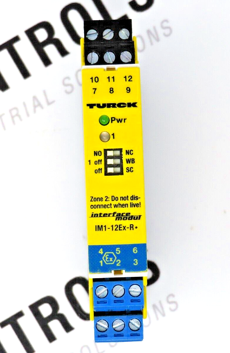 Turck IM1-12EX-R Isolating Switching Amplifier 1-Channel 2-Relay Outputs