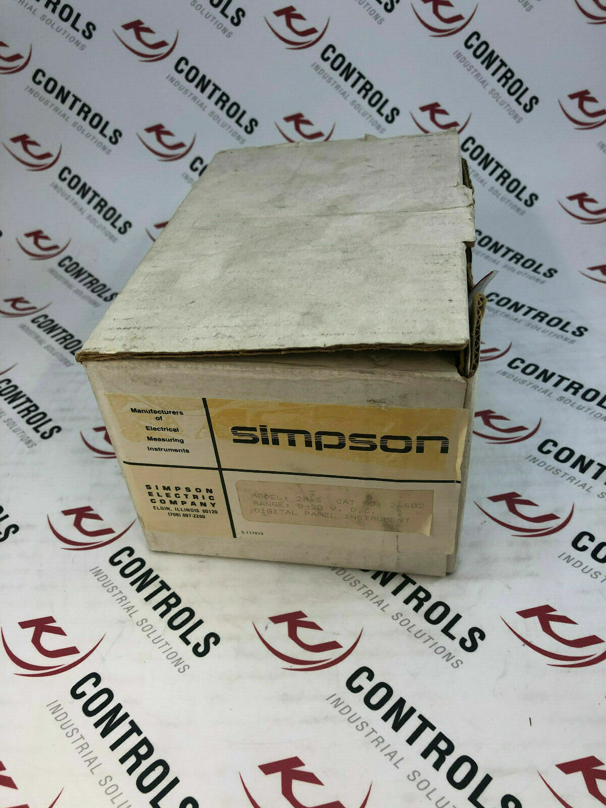 Simpson 24502 Model 2865 Digital Panel Volt Meter 2VDC Range 120VAC Supply