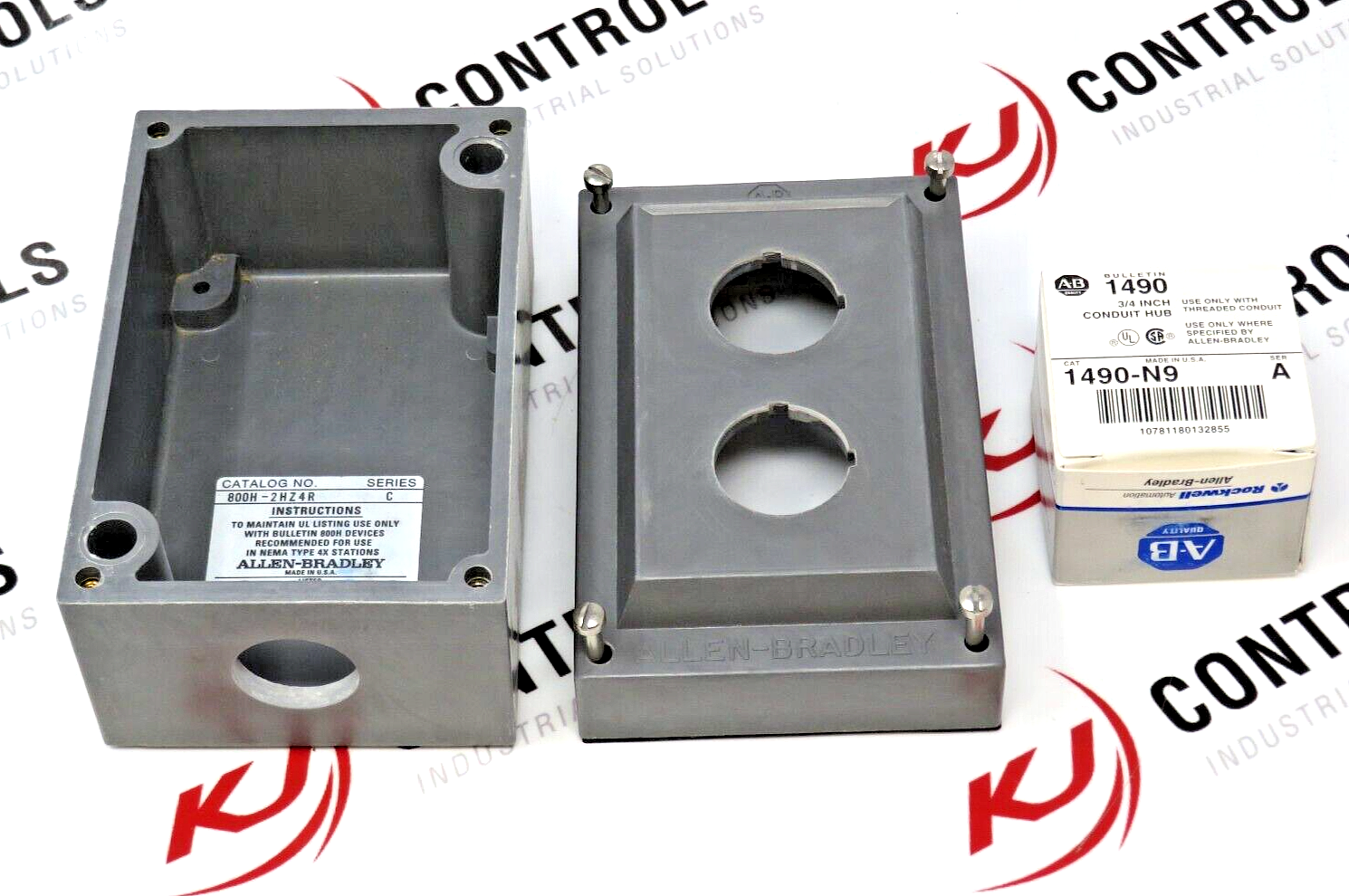 Allen-Bradley 800H-2HZ4R Heavy-Duty Enclosure 2-Hole 30MM Push Button 4/4X/13