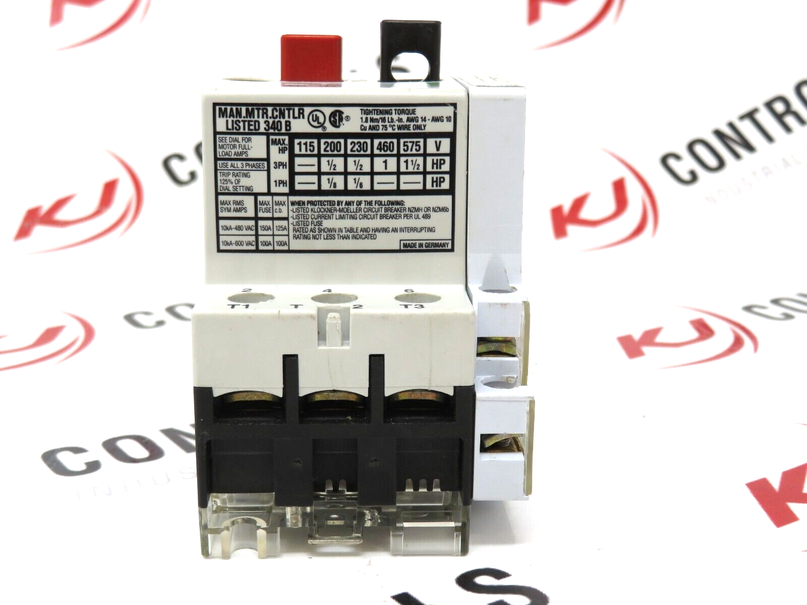 Eaton PKZM-1-2.4/NHI-11 Circuit Breaker With Auxiliary Contact