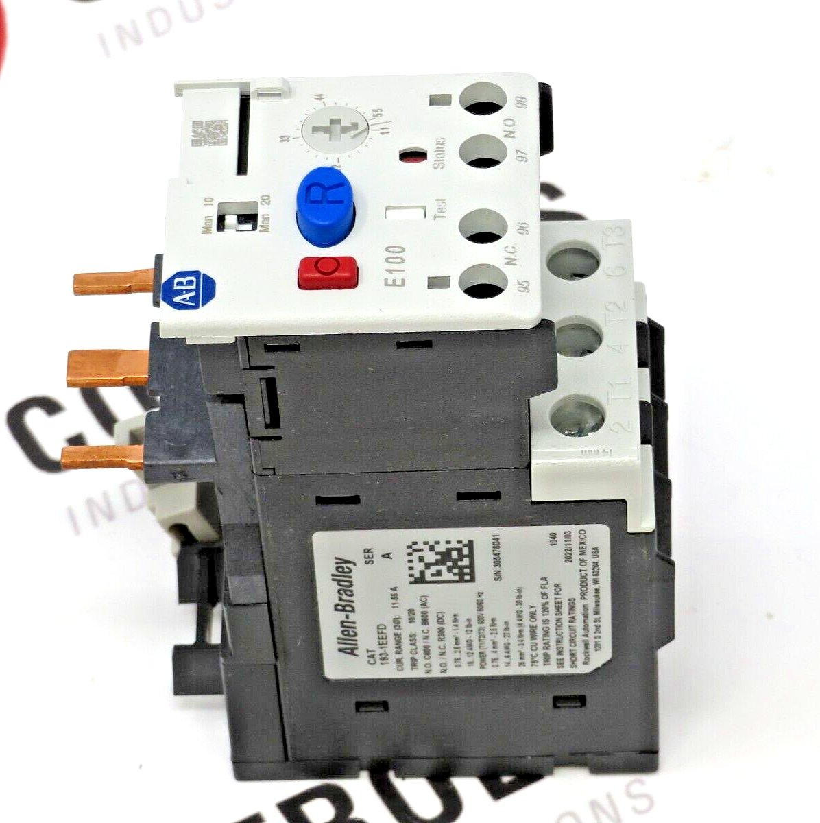 Allen-Bradley 193-1EEFD E100 Overload Relay 11-55A Class 10/20