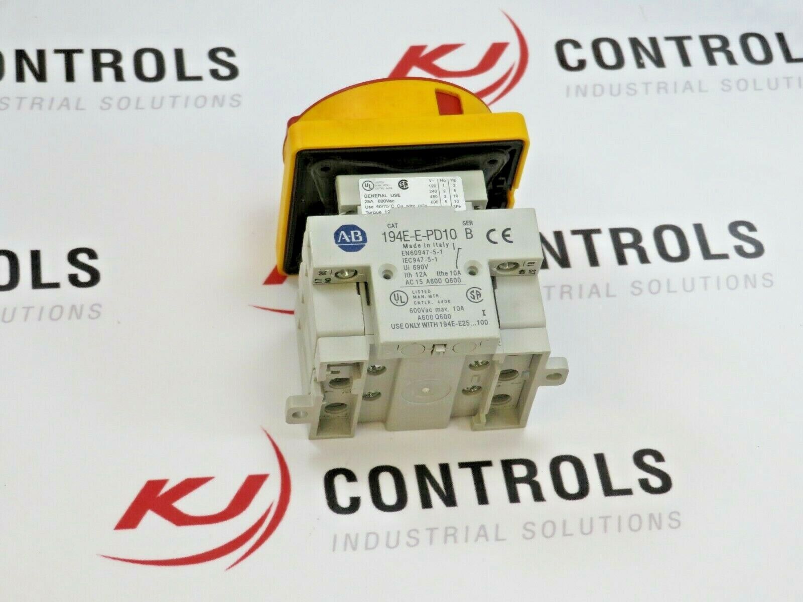 Allen-Bradley 194E-E25-1753 Rotary Load Switch Contactor 25A