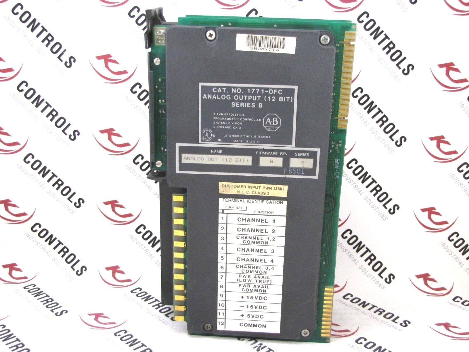 Allen-Bradley 1771-OFC Output Module Analog PLC-5 12-BIT 5/15VDC