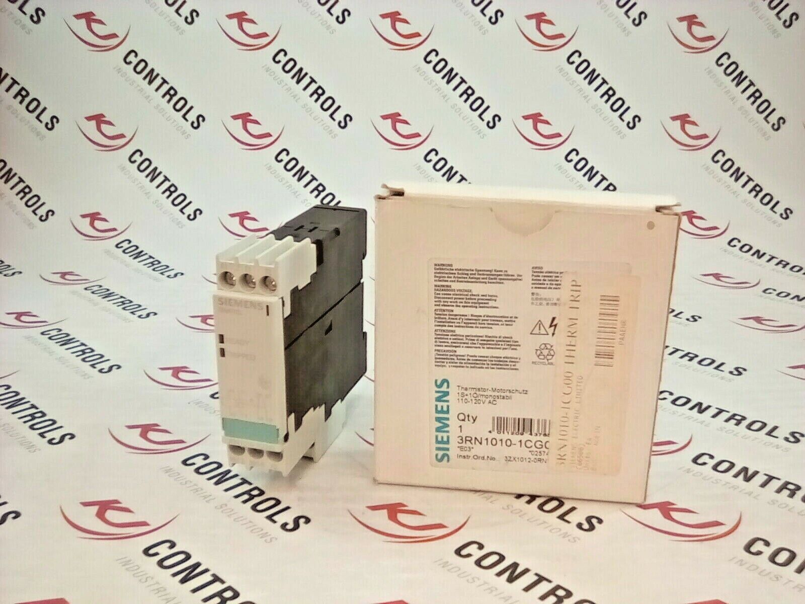 Siemens 3RN1010-1CG00 Motor Protection Thermistor 1NO/1NC 110VAC