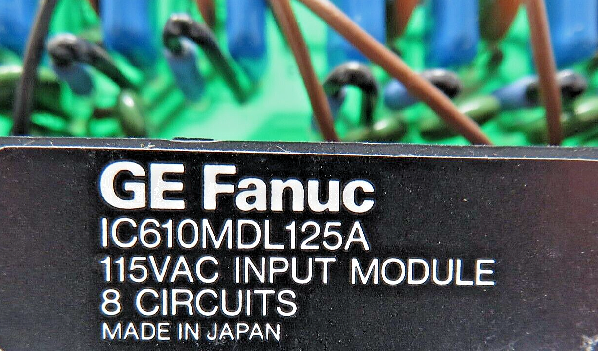 GE Fanuc IC610MDL125A 8-Circuit 115 VAC 125 AMP Digital Input Module