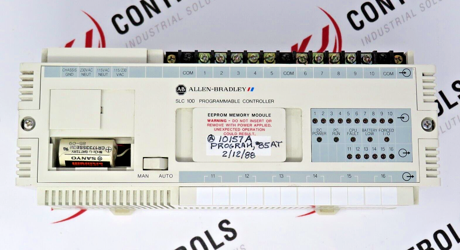 Allen-Bradley 1745-LP101 PLC With 16-I/O Circuits CMOS Memory With EEPROM Module