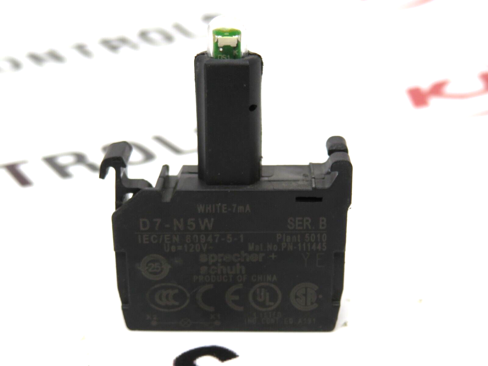 Sprecher & Schuh D7-N5G LED Module Green 120VAC 25MA